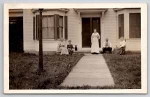 New Ipswich NH Lovely Ladies Babies Balch Mansfield White Family Postcard K30