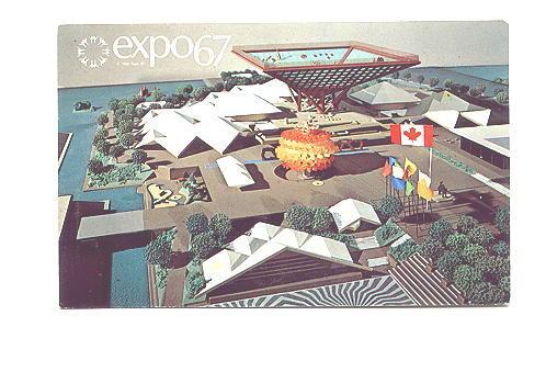 Canada's  Pavilion, Expo 67, Montreal Quebec, Offical Post Card