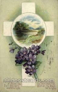 Artist Ellen Clapsaddle, Happy Easter 1911 crease right top corner, postal ma...