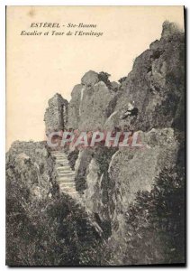 Old Postcard Esterel Ste Baume Staircase and the Hermitage Tour