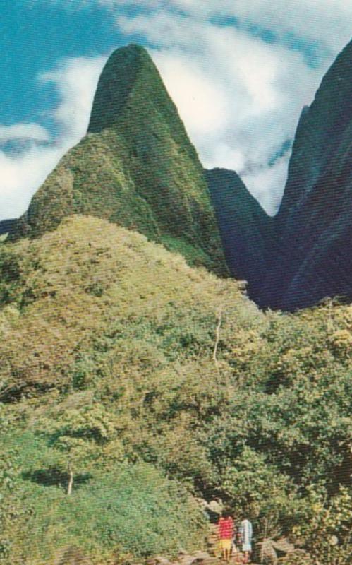 Hawaii Maui The Needle In Iao Valley Near Wailuku