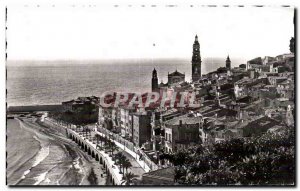 Menton - Vue Generale du Vieux Nice - Old Postcard