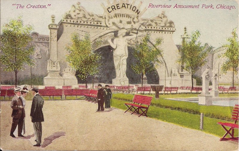 Chicago IL Riverview Amusement Park 1913 Creation, Illinois