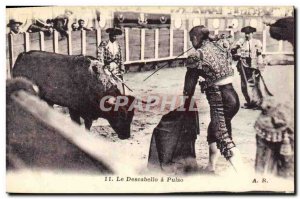 Old Postcard Bullfight Bullfight The descabello has Pulso