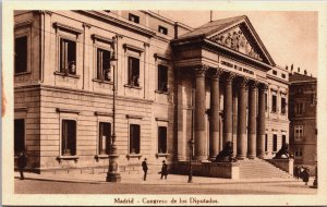 Spain Madrid Congreso de los Diputados Vintage Postcard C110