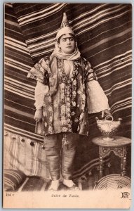 Vtg Tunisia Judaica Juive de Tunis Jewish Woman 1910s Postcard