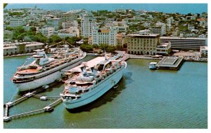 Puerto Rico San Juan , Cruise ships docked at Pier  1 m Sea Venture, Skyward