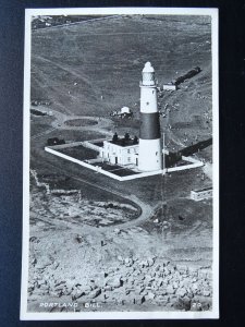 Dorset LIGHTHOUSE Portland Bill Aerial Image - Old RP Postcard by R.A. Postcards