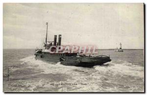 Old Postcard Boat Le Havre Titan