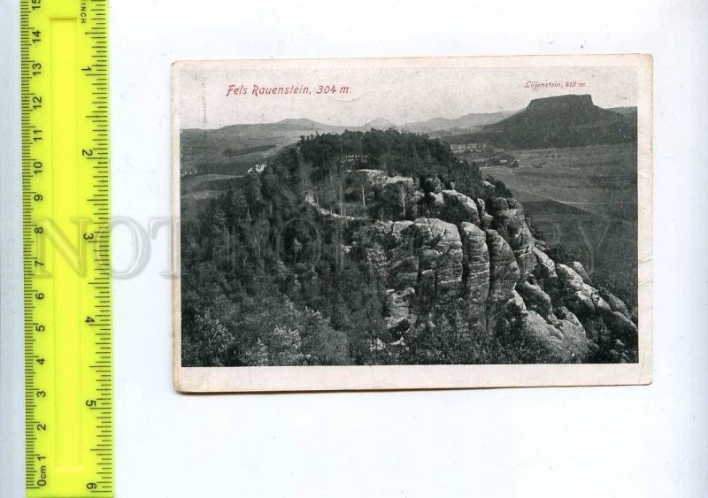 204395 GERMANY Schrammsteine Fels Rauenstein old card