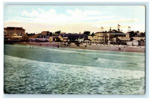 1910 Tilton's Trolley Trip Advertising Long Beach California CA Antique Postcard