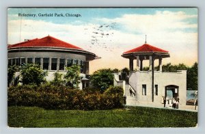 Chicago IL- Illinois, Refectory, Garfield Park, Lagoon, Guests, Vintage Postcard