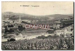 CARD FRONT Back Epernay Vue Generale and Mareuil on Ay Chateau Montebello M