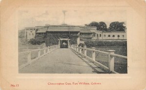 India Calcutta Fort William Chowringhee Gate