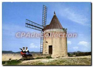 Modern Postcard The Heart of Provence Fontvieille B of A The famous Moulin de...