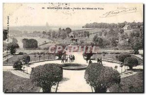 Mortagne Old Postcard Garden of the city & # 39hotel