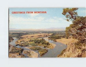 Postcard Missouri River Headwaters Greetings From Montana Three Forks MT USA