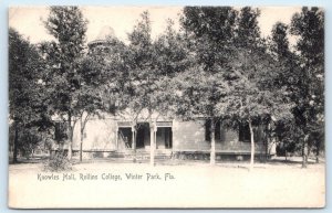 WINTER PARK, FL Florida ~ ROLLINS COLLEGE Knowles Hall c1900s Rotograph Postcard