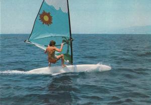 Wind surf surfer Kruger publishing postcard 