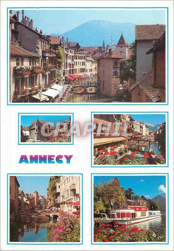 'Modern Postcard The Old Annecy The Palais de l''Isle adorned banks Thiou'