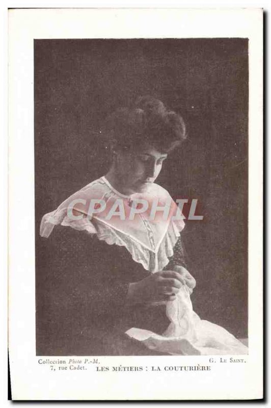 Old Postcard Collection Photo Rue Cadet Paris crafts the seamstress