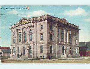 Divided Back POST OFFICE SCENE Ogden Utah UT hs1832