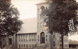 J86/ Newton Falls Ohio RPPC Postcard c1910 Christian Church Building 242