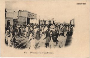 PC DJIBOUTI PROCESSION MUSULMANE DJIBOUTI SOMALIA (A23832) 