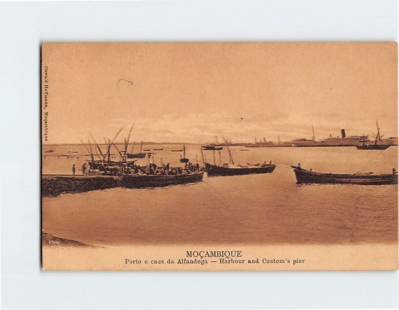 Postcard Harbour and Custom's pier, Mozambique