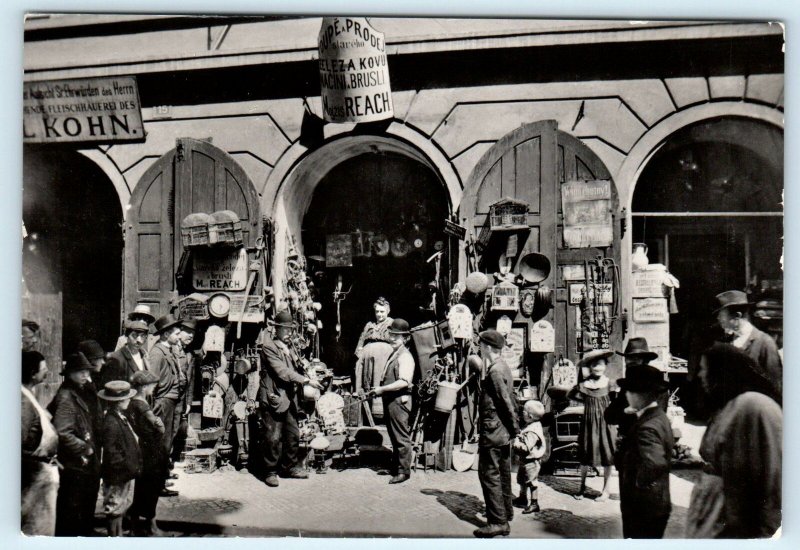 RPPC PRAGUE, Czech Republic ~ c1960s Postcard View of c1900s JEWISH GHETTO