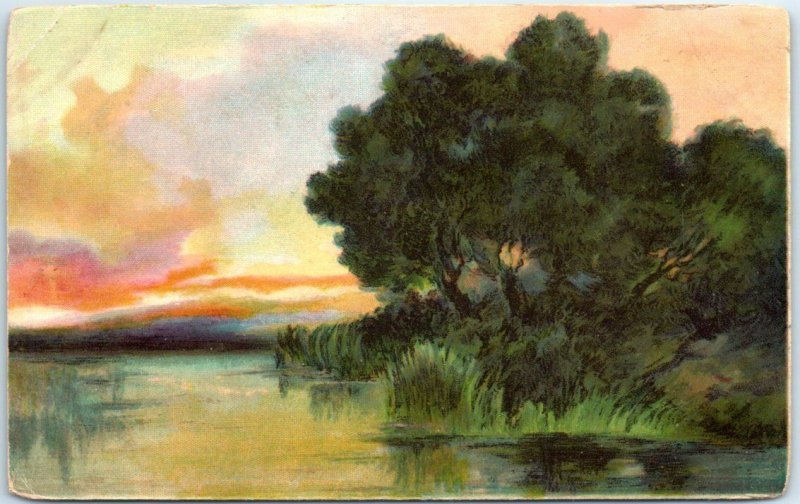 Postcard - Nature Landscape Scenery Painting 