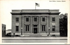 Postcard United States Post Office in Canton, Illinois