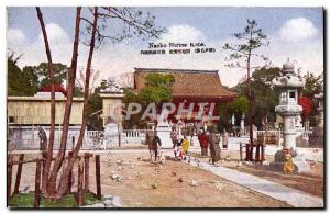 Postcard Old Nanko Shrine Kobe Japan