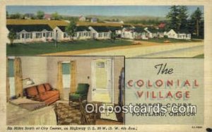 Colonial Village Motor Court - Portland, Oregon OR Postcard