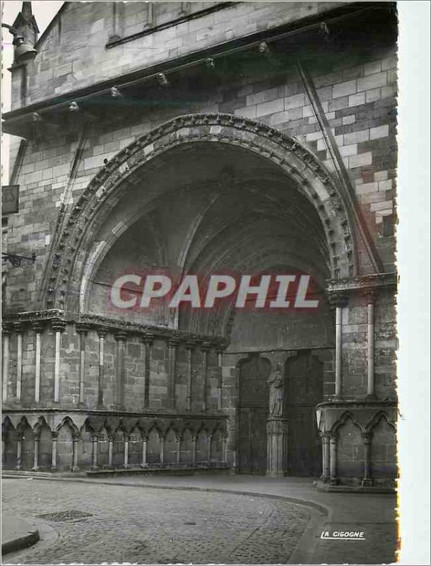 Modern Postcard Epinal (Vosges) Portal of the Basilica of Saint Maurice