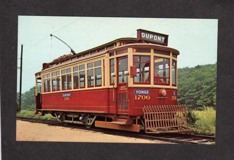 CT Trolley Car Toronto Railway Co Canada Ontario Carte Postale Connecticut Haven