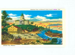 Pre-1980 STATE CAPITOL IN THE OLDEN DAYS Jefferson City Missouri MO E8723@