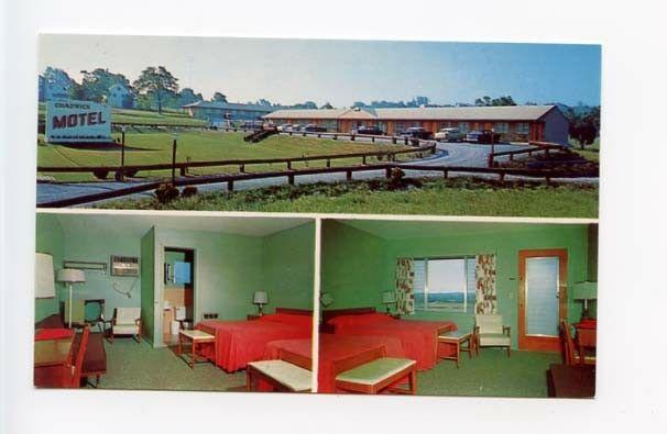 Middletown NY Chadwick Motel Old Cars Postcard