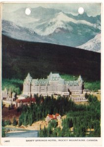 Banff Springs Hotel, Banff National Park, Alberta, 1929 Folkard Bifold Postcard