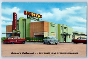 c1940 Biloxi Mississippi MS Vintage Postcard Baricev's Restaurant Capri Room