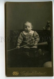 477642 RUSSIA little boy gun teddy bear CABINET photo Vvedensky Yekaterinburg