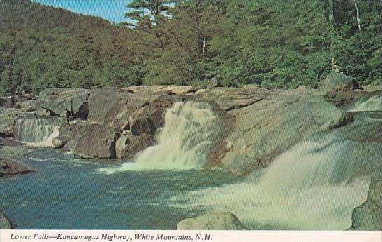 New Hampshire White Mountains Lower Falls Kancamagus Highway 1983