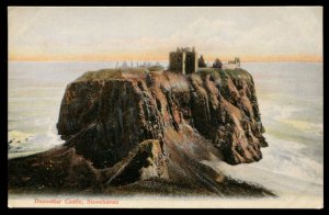 Dunnottar Castle, Stonehaven, Scotland. Vintage G.W.W. postcard. Unused