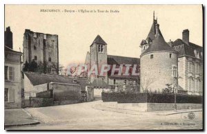 Old Postcard Beaugency Dungeon Church and Devil's Tower