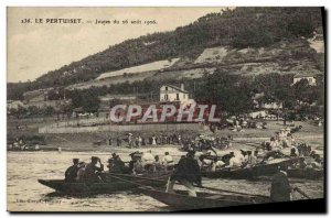 Old Postcard The Pertuiset jousting of August 26, 1906 TOP