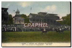 Old Postcard Horse Riding Equestrian Paris Racetrack d & # 39Auteuil An arriv...