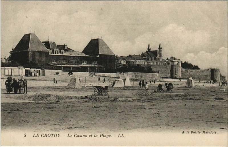 CPA LE CROTOY Le Casino et la Plage (19216)