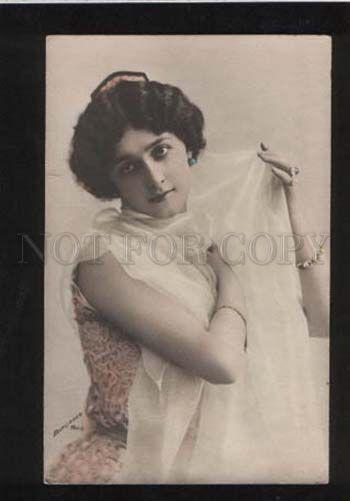 057681 CAVALIERI Italian OPERA Star REUTLINGER tinted PHOTO