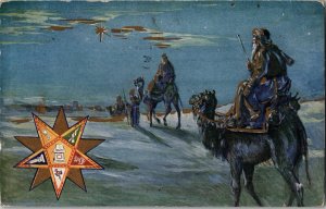 Baby Jesus Wise Men Religious Nativity Vintage Christmas Postcard KO8