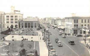 RPPC Street Scene, Bank SANTA ROSA, CA Patterson Photo 1941 Vintage Postcard